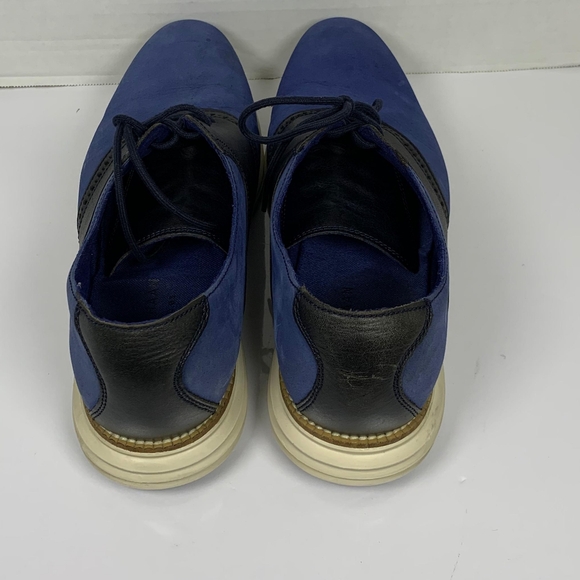 Cole Hann Men's Blue & Black Oxford Lace Shoes Size 11 - Picture 4 of 14